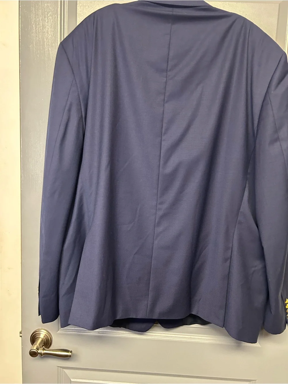 LAUREN RALPH LAUREN NAVY WOOL BLEND SPORT COAT/BLAZER.  Size 52R